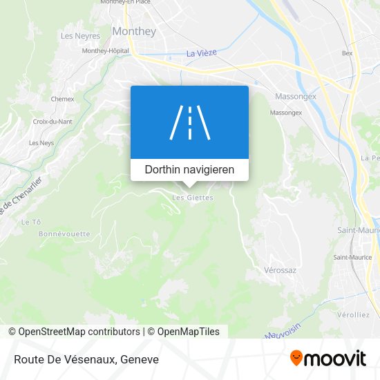 Route De Vésenaux Karte