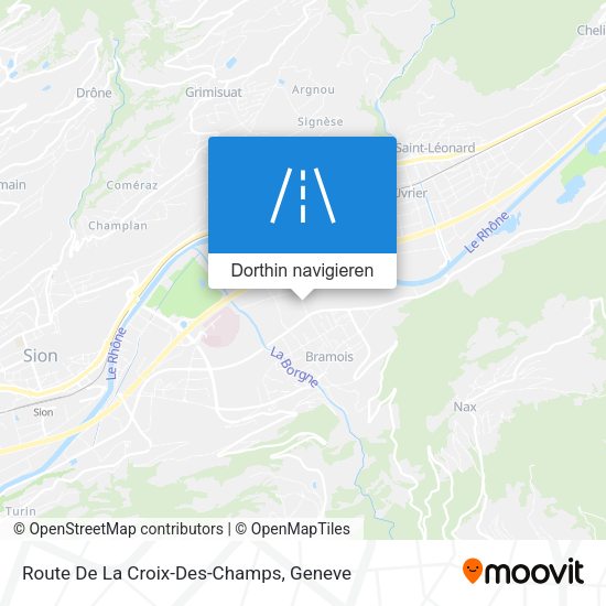 Route De La Croix-Des-Champs Karte