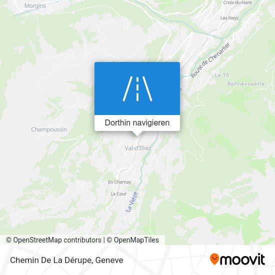 Chemin De La Dérupe Karte