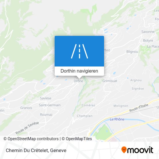 Chemin Du Crêtelet Karte
