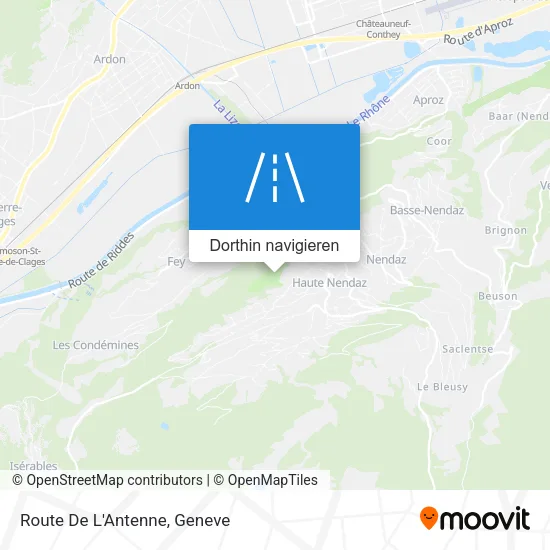 Route De L'Antenne Karte
