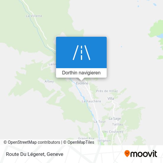 Route Du Légeret Karte