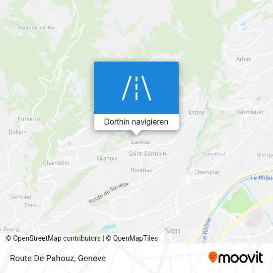 Route De Pahouz Karte