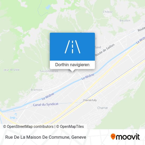 Rue De La Maison De Commune Karte