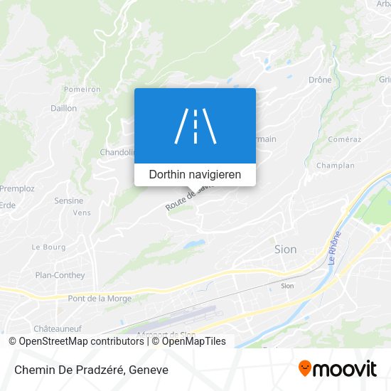 Chemin De Pradzéré Karte