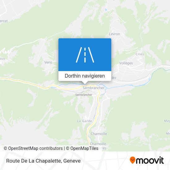 Route De La Chapalette Karte