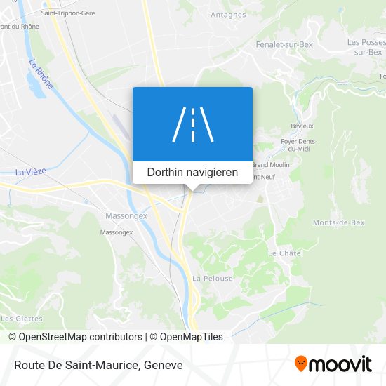 Route De Saint-Maurice Karte