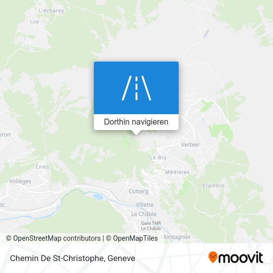 Chemin De St-Christophe Karte