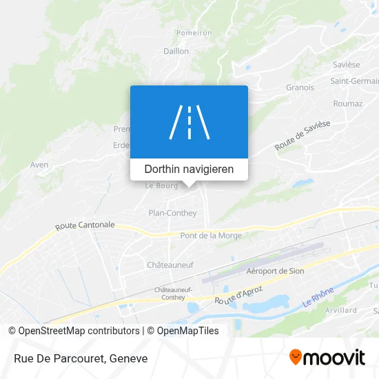 Rue De Parcouret Karte