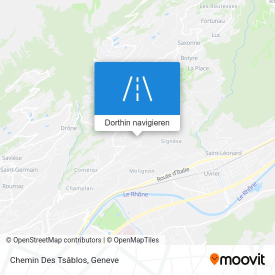 Chemin Des Tsâblos Karte