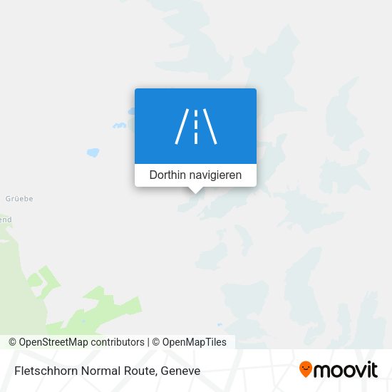 Fletschhorn Normal Route Karte