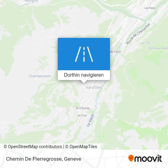 Chemin De Pierregrosse Karte