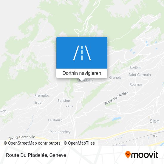 Route Du Piadelée Karte
