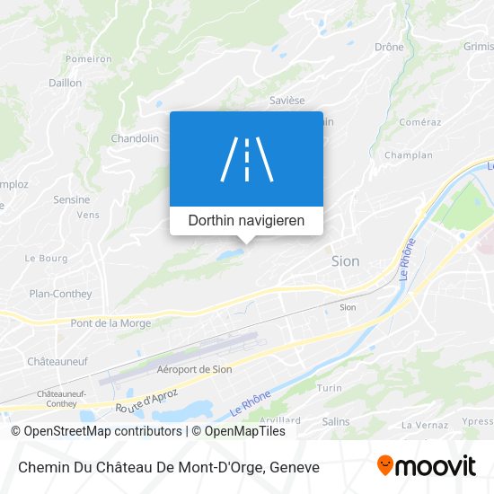 Chemin Du Château De Mont-D'Orge Karte