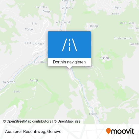 Äusserer Reschtiweg Karte