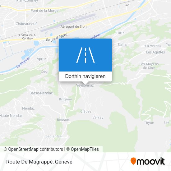 Route De Magrappé Karte