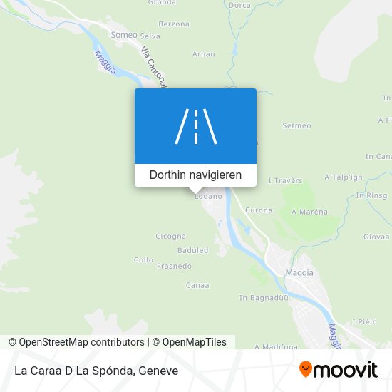 La Caraa D La Spónda Karte