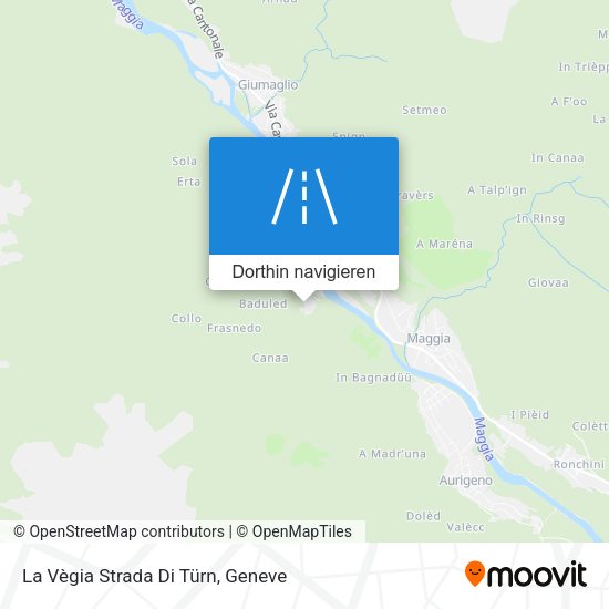 La Vègia Strada Di Türn Karte