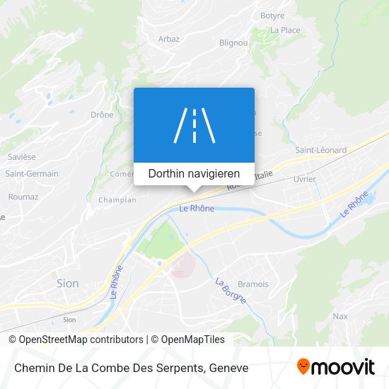 Chemin De La Combe Des Serpents Karte