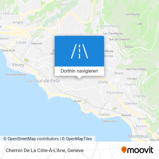Chemin De La Côte-À-L'Ane Karte