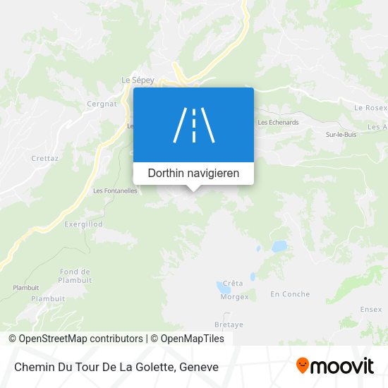 Chemin Du Tour De La Golette Karte
