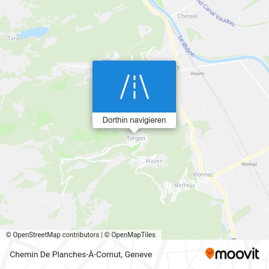 Chemin De Planches-À-Cornut Karte