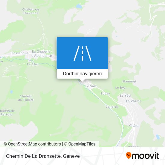 Chemin De La Dransette Karte