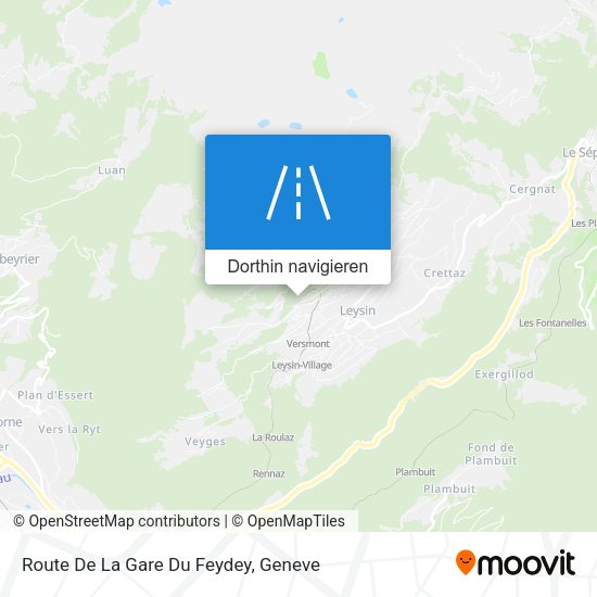 Route De La Gare Du Feydey Karte