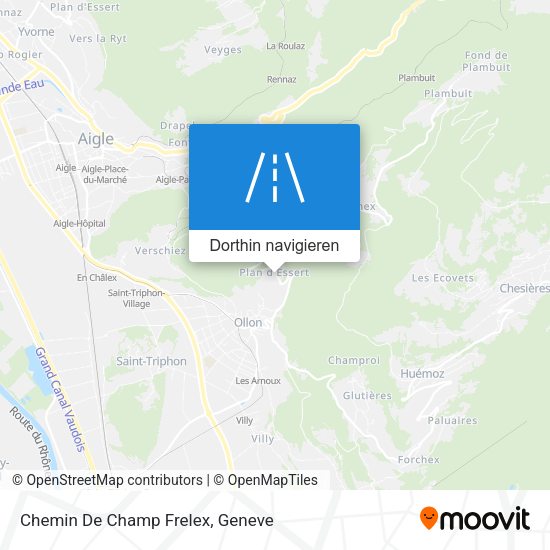 Chemin De Champ Frelex Karte