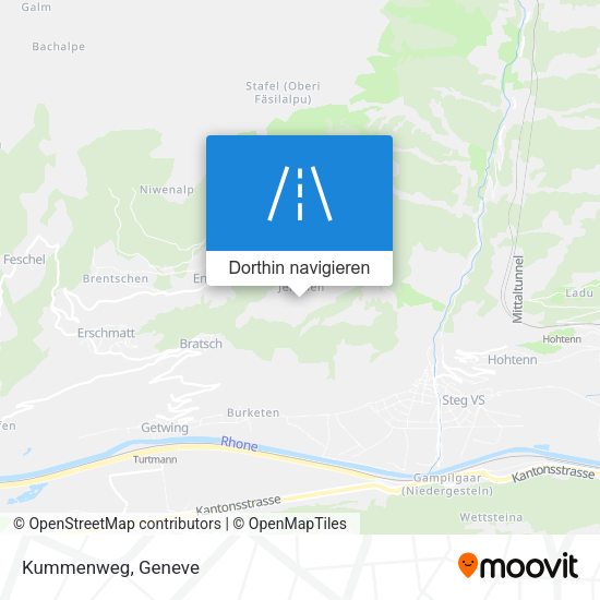 Kummenweg Karte