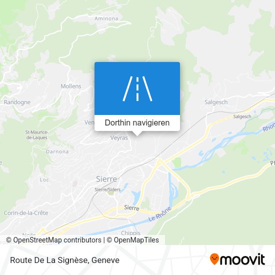 Route De La Signèse Karte
