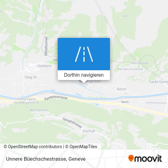 Unnere Büechschestrasse Karte