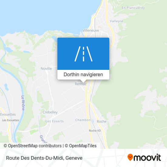 Route Des Dents-Du-Midi Karte