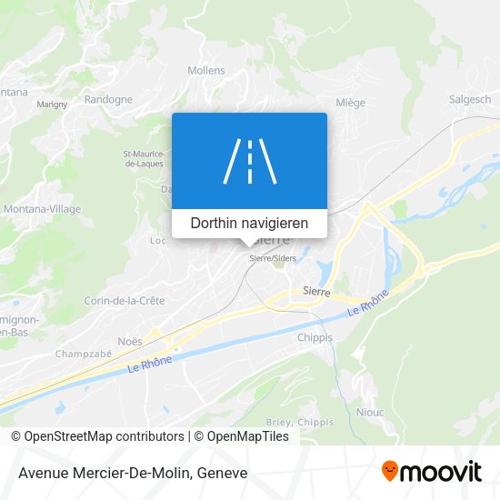 Avenue Mercier-De-Molin Karte