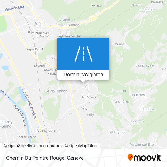 Chemin Du Peintre Rouge Karte