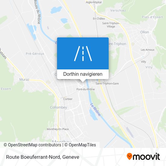 Route Boeuferrant-Nord Karte