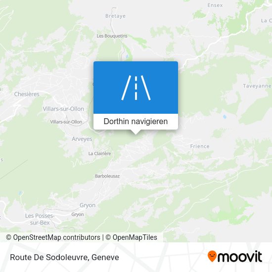 Route De Sodoleuvre Karte