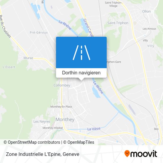 Zone Industrielle L'Epine Karte