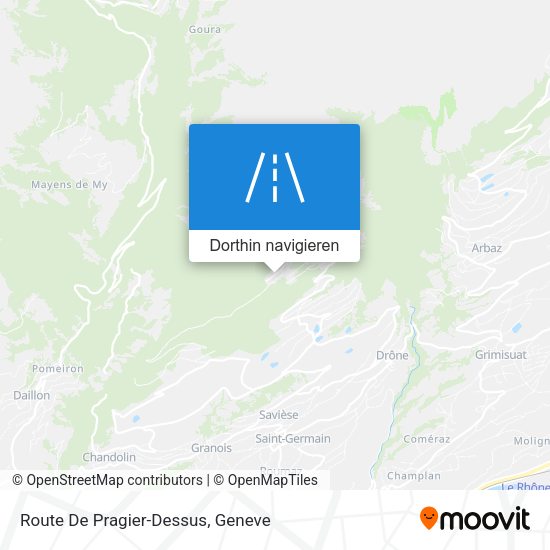 Route De Pragier-Dessus Karte
