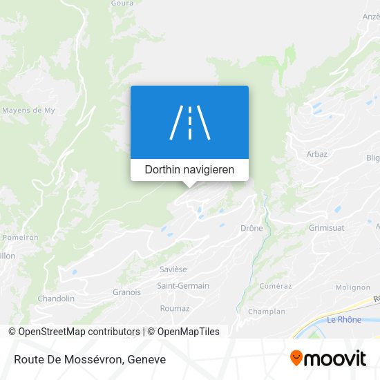Route De Mossévron Karte