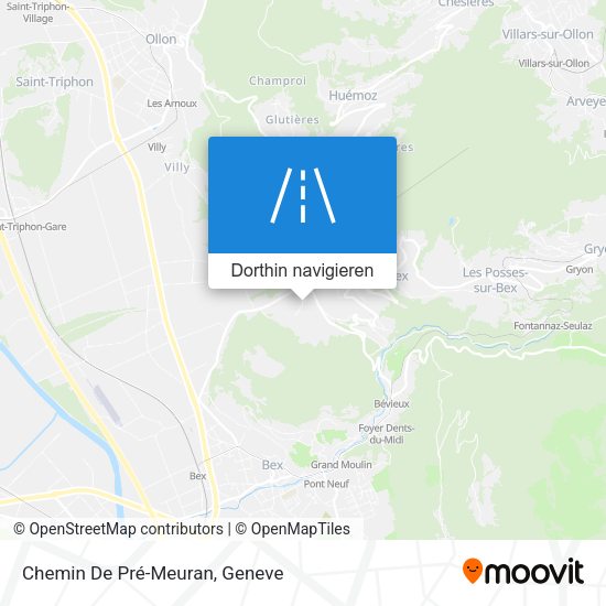 Chemin De Pré-Meuran Karte