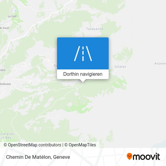 Chemin De Matélon Karte