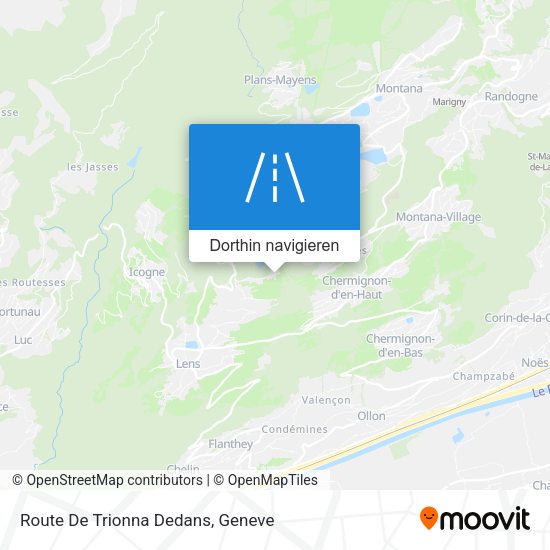 Route De Trionna Dedans Karte