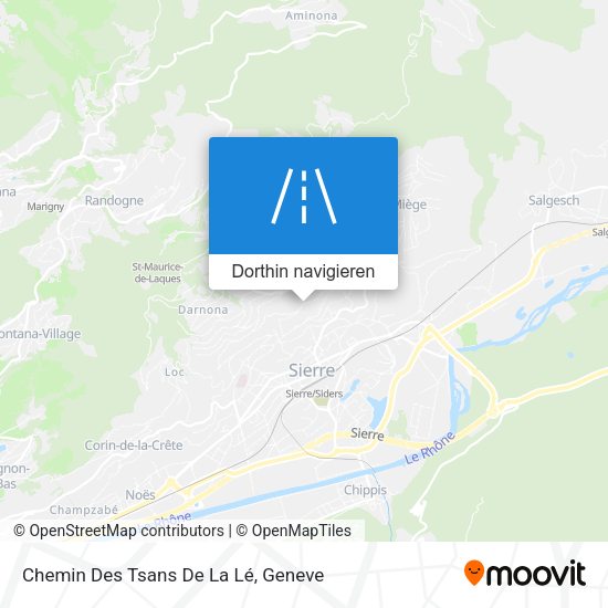 Chemin Des Tsans De La Lé Karte