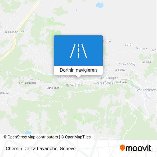 Chemin De La Lavanche Karte