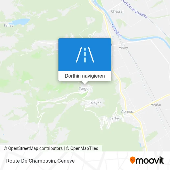 Route De Chamossin Karte