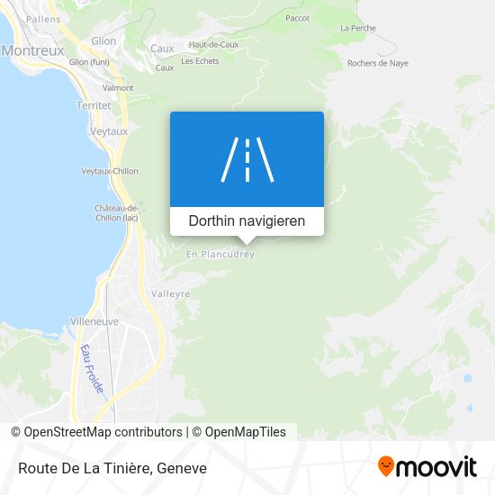 Route De La Tinière Karte