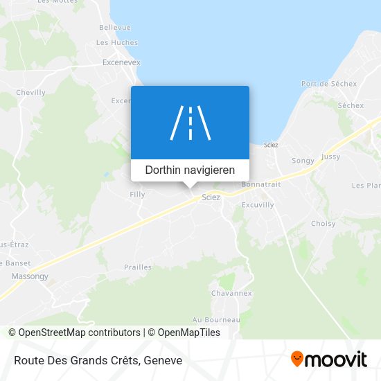 Route Des Grands Crêts Karte
