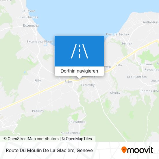 Route Du Moulin De La Glacière Karte