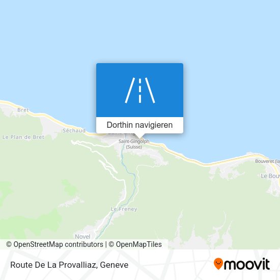 Route De La Provalliaz Karte